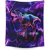 Kids Blankets Dinosaur Blanket for Boys 6-8 Gifts for Dinosaur Lovers, Cool Warm 50 x 40 Inches Flannel Throw for Sofa Bed Living Room Home Decor