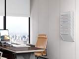 EasyPAG 8 Tier A4 Mesh In Tray Wall Pocket File Holder White view 4