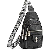 GAEKEAO Sling Bag Crossbody Bags for Women Vegan Leather Fanny Pack Chest Travel Anti Theft Purse Shoulder Bag handbags Gifts