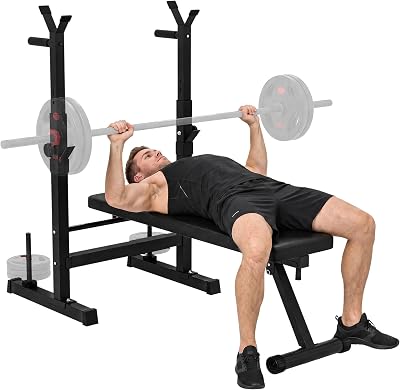 Banco de Musculación Multifuncional Plegable Press Banca 220 kg