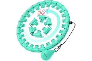 JKSHMYT Weighted Hula Circle Hoops for Adults Weight Loss, Infinity Fit Hoop Plus Size, 30 Detachable Links, Exercise Hoop for Women and Beginners