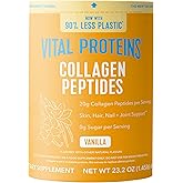 Vital Proteins Collagen Peptides Powder - Grass Fed Collagen Peptides for Hair, Nail, Skin, Bone & Joint Health, Vanilla, 23.2 Ounces