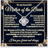 To My Mother Of The Bride Necklace, Boyfriend's Mom Necklace Gifts, Mother Of The Bride Wedding Gift From Bride, Mother Of The Bride Necklace Gifts From Daughter, Boyfriends Mom Gifts From Girlfriend
