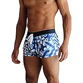 COOFANDY Men's Square Leg Swim Briefs Tight Swim Trunks Swimsuit Athletic Bathing Suit Swimwear with Liner