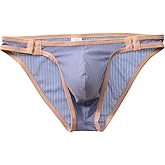 Men's underwear Briefs Breathable quick drying lace adjustable size loose youth sexy low waist ice silk pouch under panties