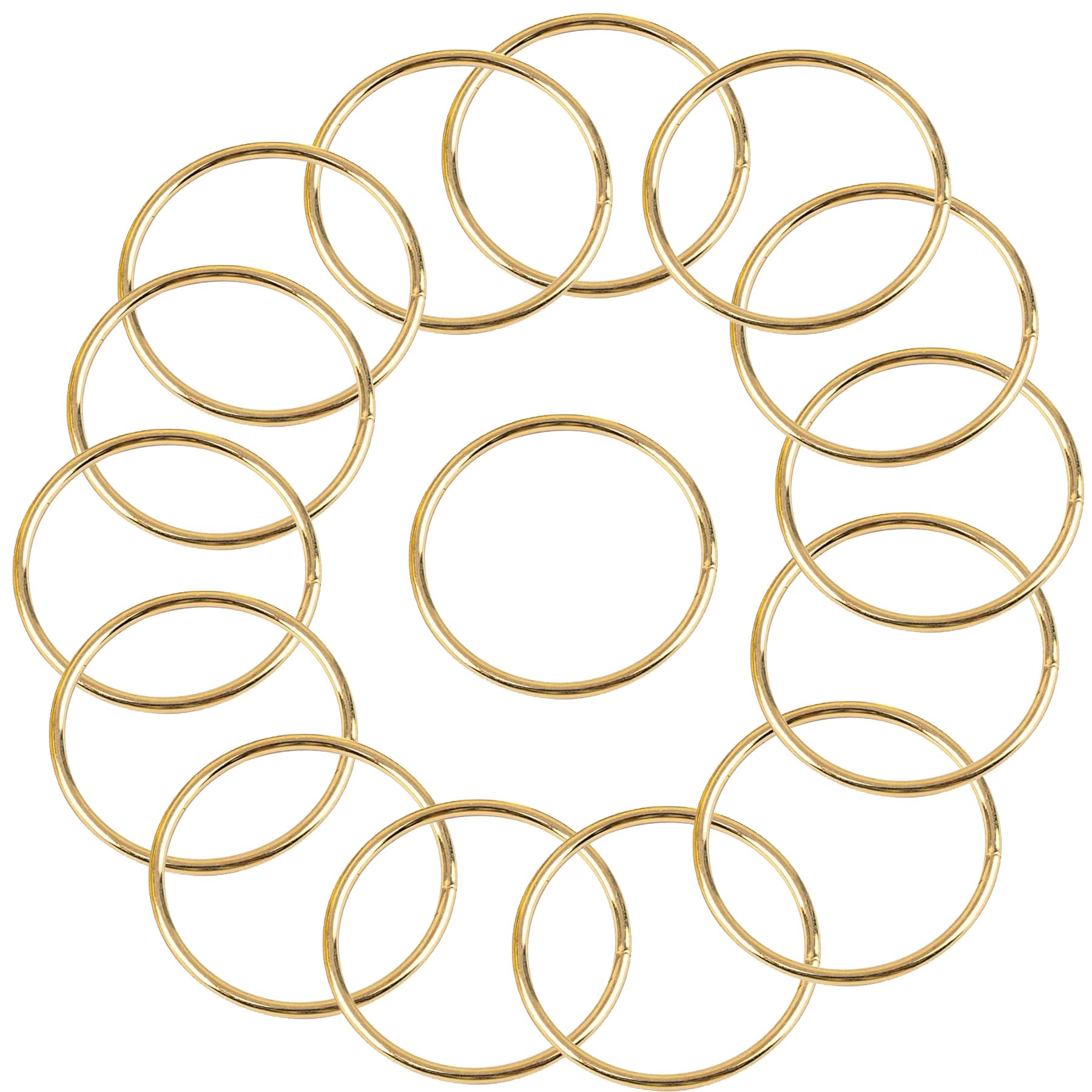 Photo 1 of 15Pcs Macrame Hoops Ring, BetterJonny 3 Inch Metal Craft Rings Hoops Gold Dream Catcher Rings Wreath Hoop Rings for Home Decorations DIY Crafts and Wall Hanging Crafts