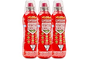 All-in-1 Fire Extinguisher Spray by LifeSafe – Portable Non-Toxic Aerosol for Home, Kitchen, Car & Camping – Compact & Easy t