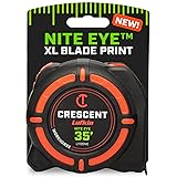 Crescent Lufkin 35 Ft. WORKHORSE NITE EYE Tape