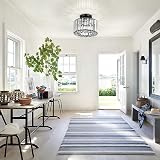 FRIDEKO HOME Crystal Ceiling Light Easric Modern Flush Mount Black view 3