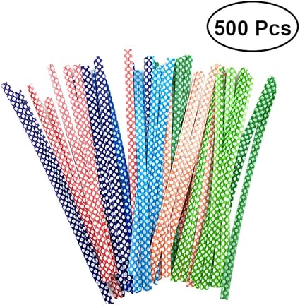 Artibetter 500 Stk Metallic Twist Krawatten Brottaschen Krawatte Dot Treat Taschen Sussigkeiten Sussigkeiten Geback Cupcake Tasche Zufallige Farbe Zufallige Farbe Amazon De Garten