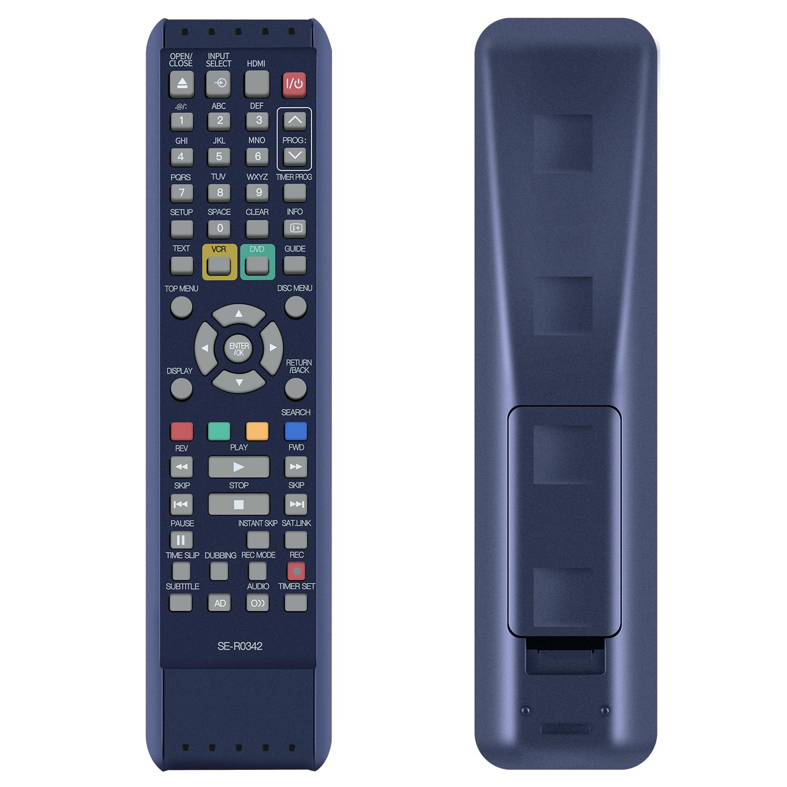 SE-R0342 Replacement Remote Control for TOSHIBA DVD Recorder Compatible with DVR20KB DVR19DTKB DVR19DTKB2