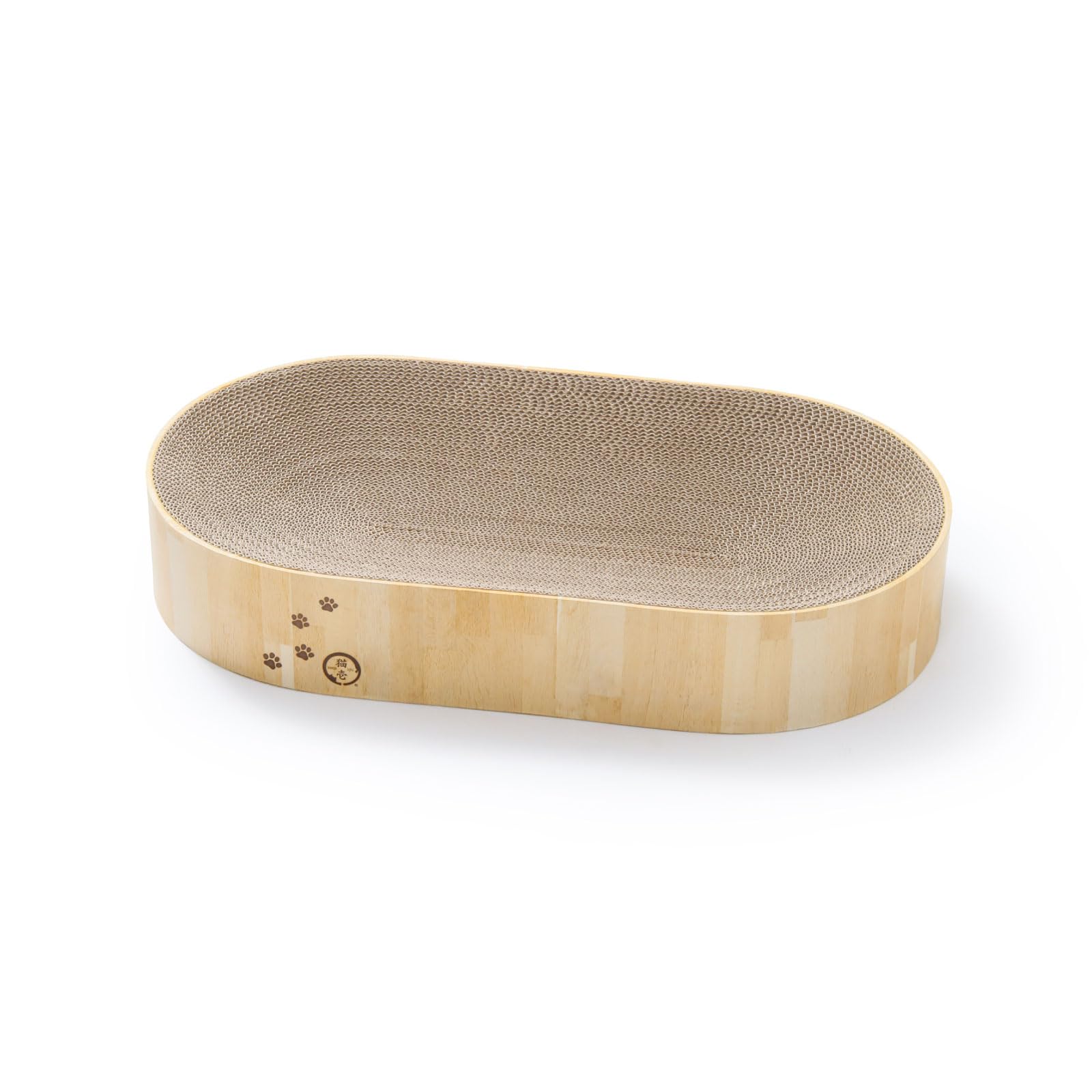 猫壱 バリバリボウル XL オーバル ライトブラウン商品画像