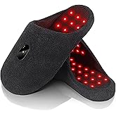 Scienlodic Rechargeable Red Light Therapy for Feet - Red and Blue Light Therapy Device at Home - 460nm & 660nm & 850nm with Pulse Mode for Feet Healthy- 2pcs (Black)
