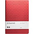 Zequenz Classic 360 Air Series, Size: Large, Color: Red, Paper: Dot, Soft cover Notebook, Soft Bound Journal, 5.75" x 8.25", 200 sheets / 400 pages, Dot Grid Pattern Premium Paper