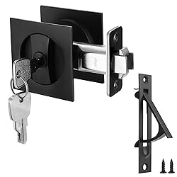 Malimali Pocket Door Lock with Key and Edge Pull