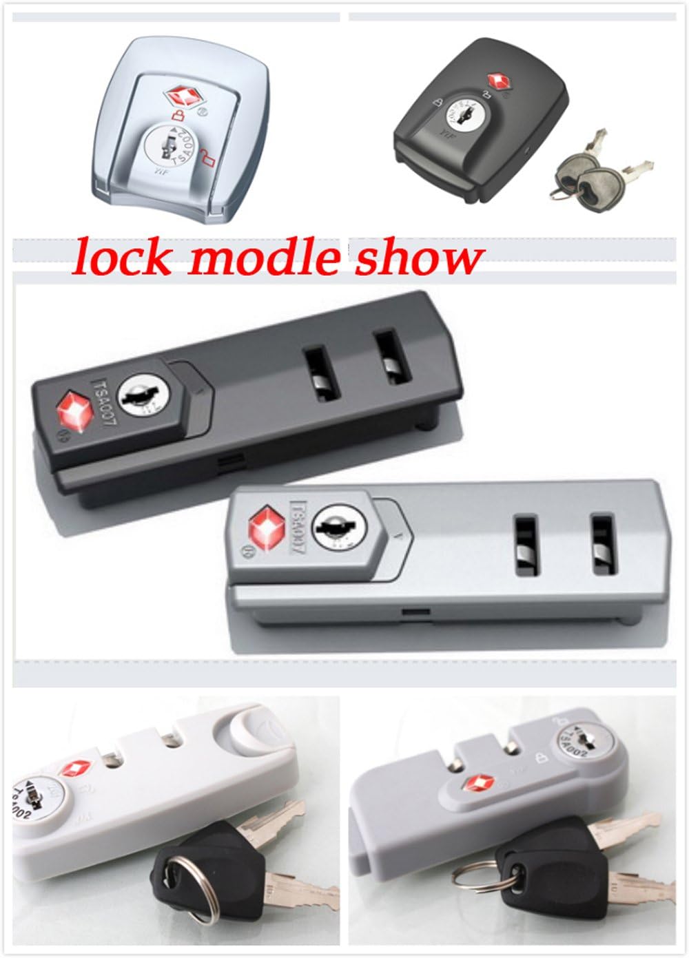 TSA Resettable 3 Digit Combination Travel Luggage Suitcase TSA 002 007 Lock Key Security (Only One TSA007 Key (Without Lock)): Home Improvement