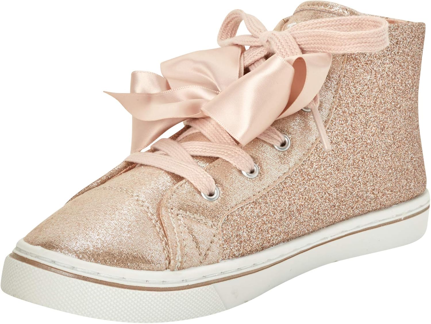 girls gold glitter sneakers