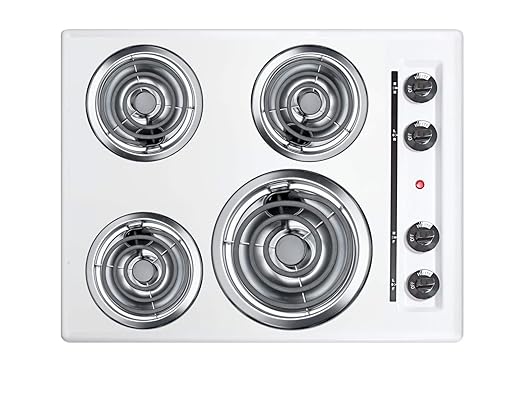 Summit Appliance WEL03 Electric Cooktop, White