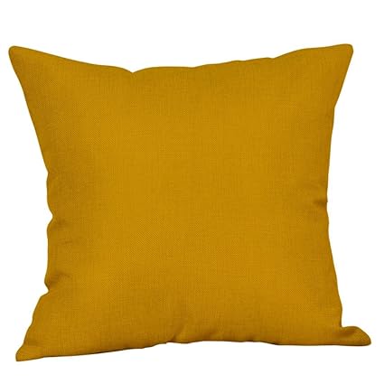 Amazon Com Iuhan Throw Pillow Case Cushion Cover Mustard Pillow