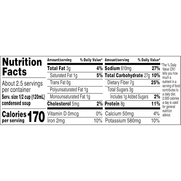 CAMPBELL’S CONDENSED 25% LESS SODIUM BEAN WITH BACON SOUP, 11.25 OZ CAN