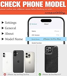 LOHASIC Wallet Case for iPhone 16 Pro Max, 5 Card