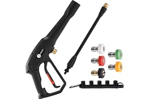 JOEJET High Pressure Washer Replacement Gun with Jet Wand and 5 Spray Nozzle Tips, Compatible with Some Karcher, Ryobi, Powerstroke Electric Power Washer