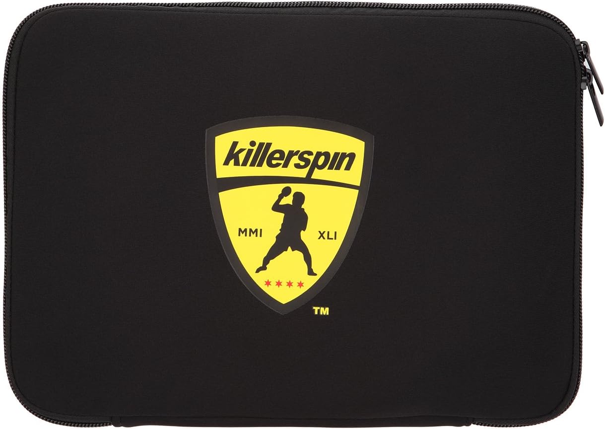 Killerspin Jet Black Combo Table Tennis Paddle with Sleeve, Competitive Ping Pong Paddle with Carrying Case, Table Tennis Racket with Wood Blade, Nitrx Rubber Grips Ping Pong Balls - Black : Sports & Outdoors