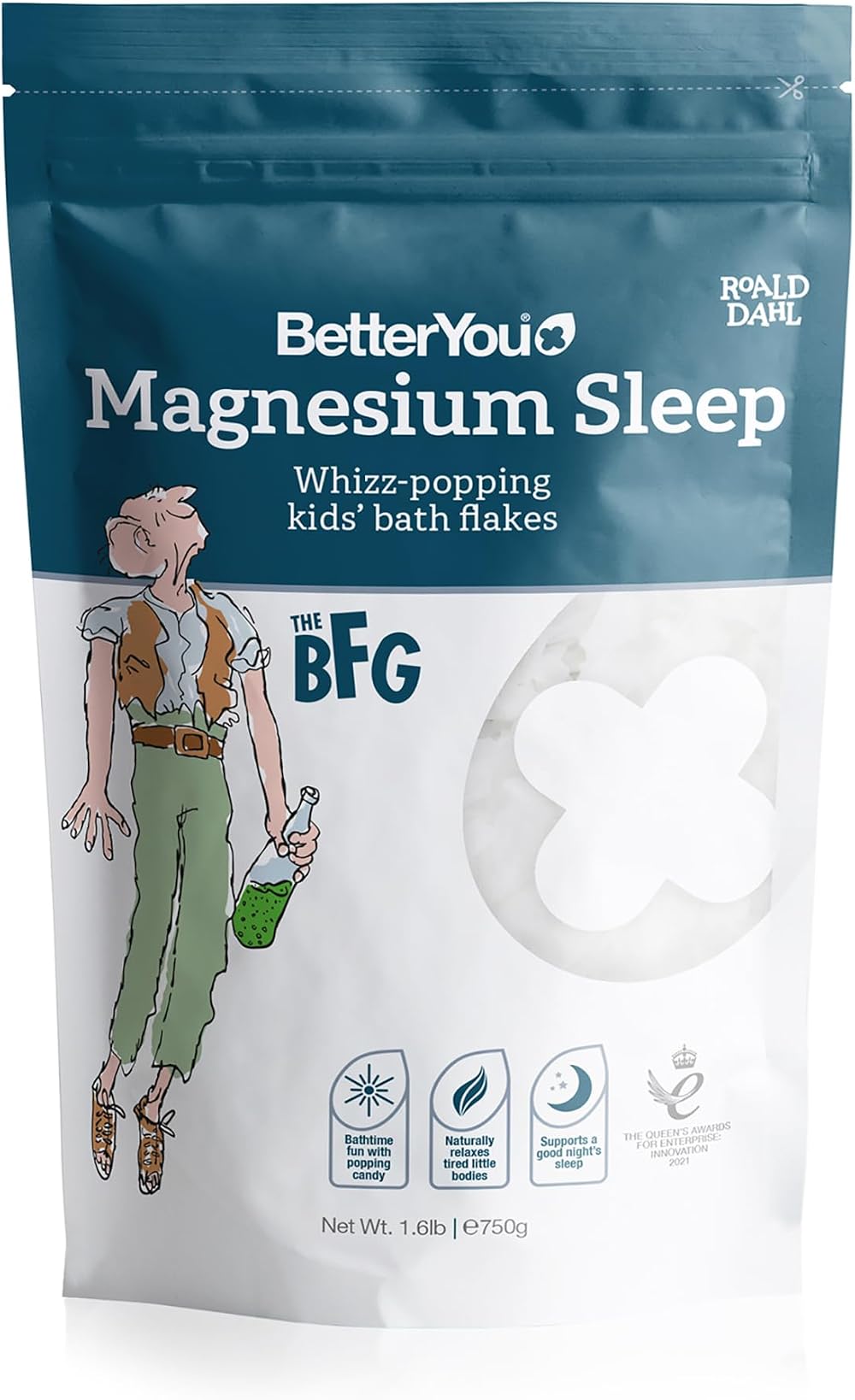 BetterYou Magnesium Sleep Kids Bath Flakes with Lavender 250 g