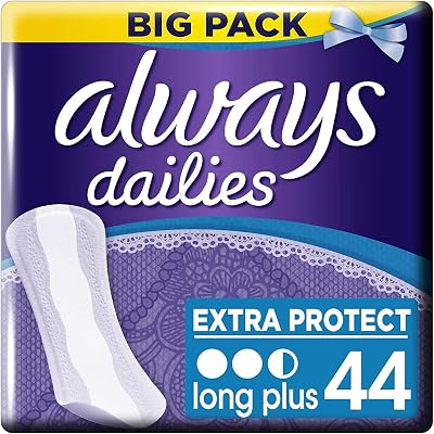 Always Dailies Extra Long Protect Plus Pantyliners 3x44 Pack of 1