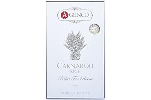 A.Genco Importing Artisanal Italian Carnaroli Rice, 1 kg