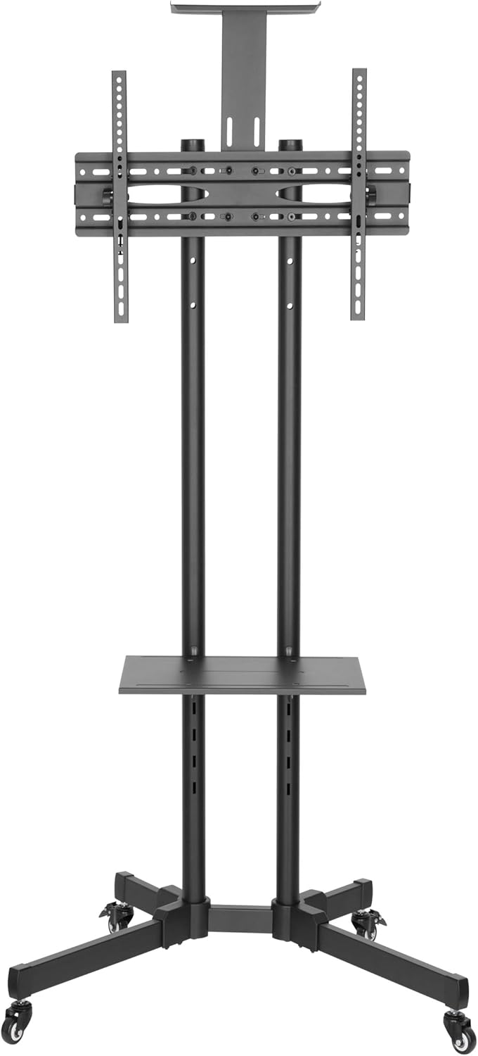 Rolling TV Stand, Mobile TV Stand with Mount for 3770 inch