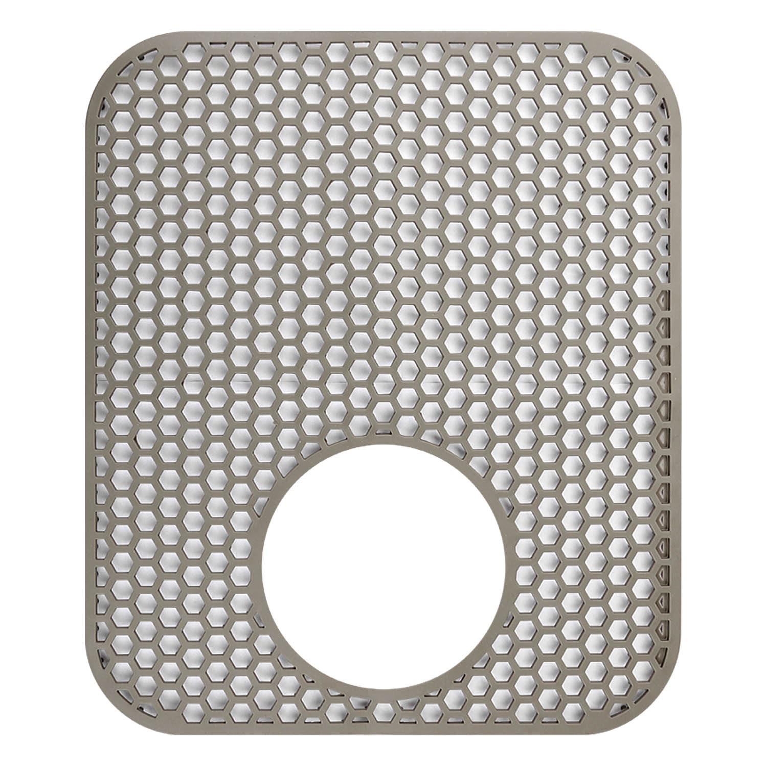 Folding Non-Slip Sink Protective Mat, Multifunctional Drain Heat Insulation Mat, Silicon Mat Counter Protector for Bottom of Kitchen Sink, Dishes Glassware Dishes Fruit Pots(Bottom Hole)