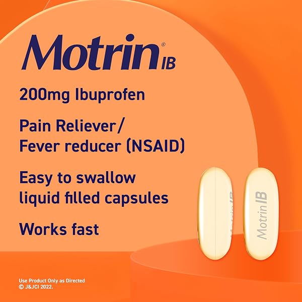 MOTRIN IB LIQUID GELS – PAIN RELIEVER WITH 200MG IBUPROFEN FOR MUSCLE ACHES, HEADACHE, BACKACHE, TOOTHACHE, MENSTRUAL CRAMPS AND MINOR ARTHRITIS PAIN, 80 CT