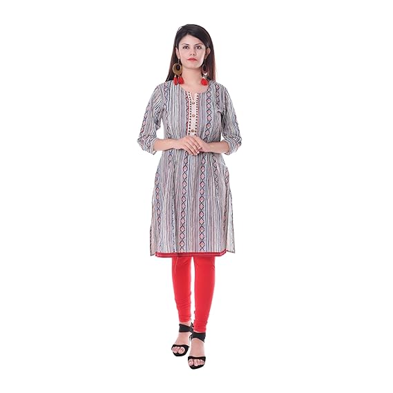 Women's Cotton Feeding Kurti_Multicolor_B74_Large