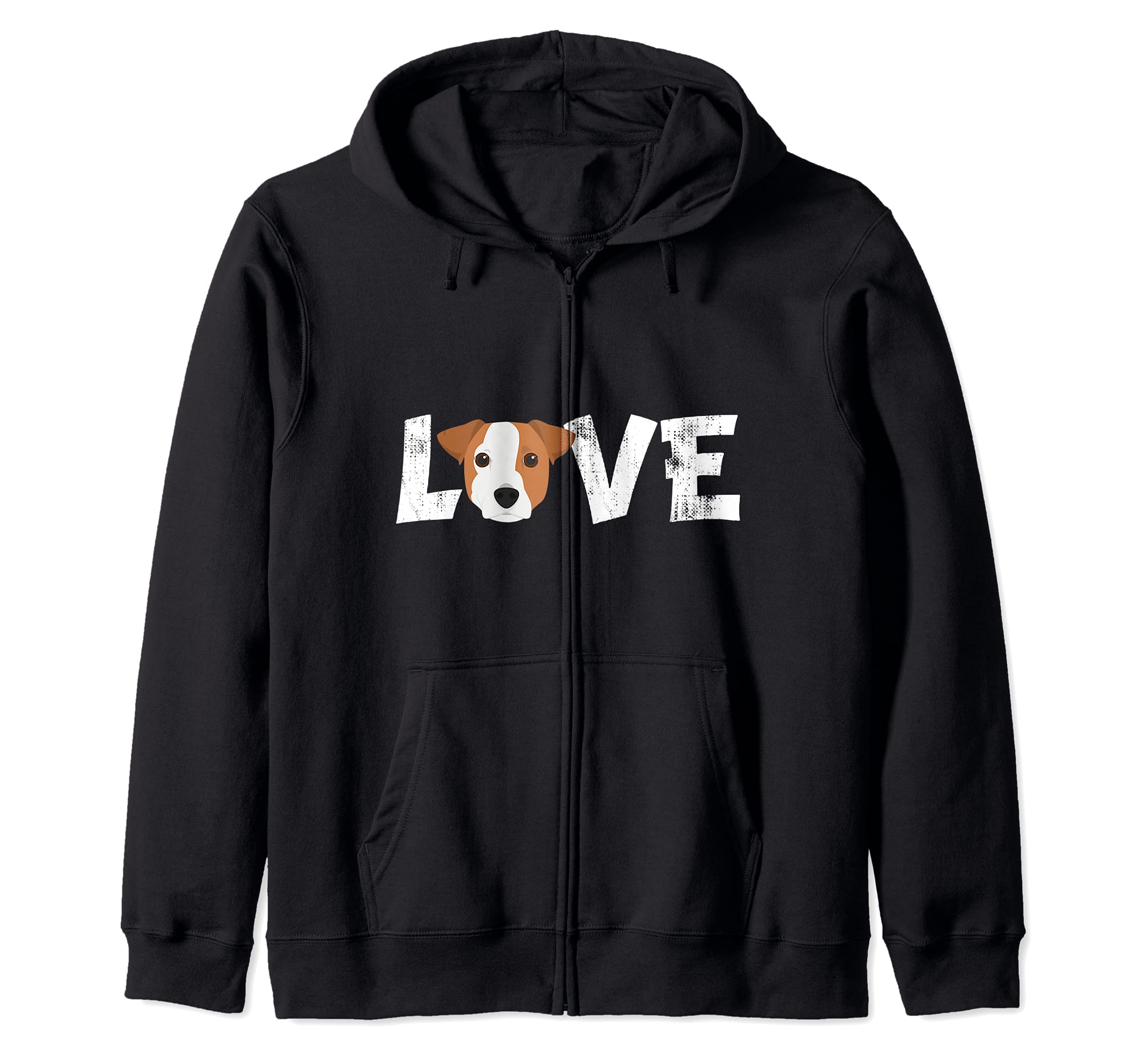 Dog Mom Dog Dad Jack Russel Dog Pet Lover Zip Hoodie