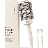 AIMIKE NaturaVol Round Brush for Blow Out, Large Round Hair Brush for Fine Hair with Nano Thermal Ceramic Tech, for Blow Drying & Styling, Adds Volume & Smoothness (2.1 Inch Barrel, 3 Inch Bristle)