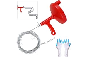 KINGLEV Plumbing Snake 16.4-FT Plumbing Cleaner for Kitchen