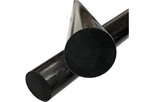 KARBXON – Round Carbon Fiber Rod - 5mm X 1000mm – Pultruded Round Solid Rod - Black Matte Finish - Pure Solid Carbon Fibre Round Tube shafts - for RC Planes-Drones, Boat DIY Craft Projects