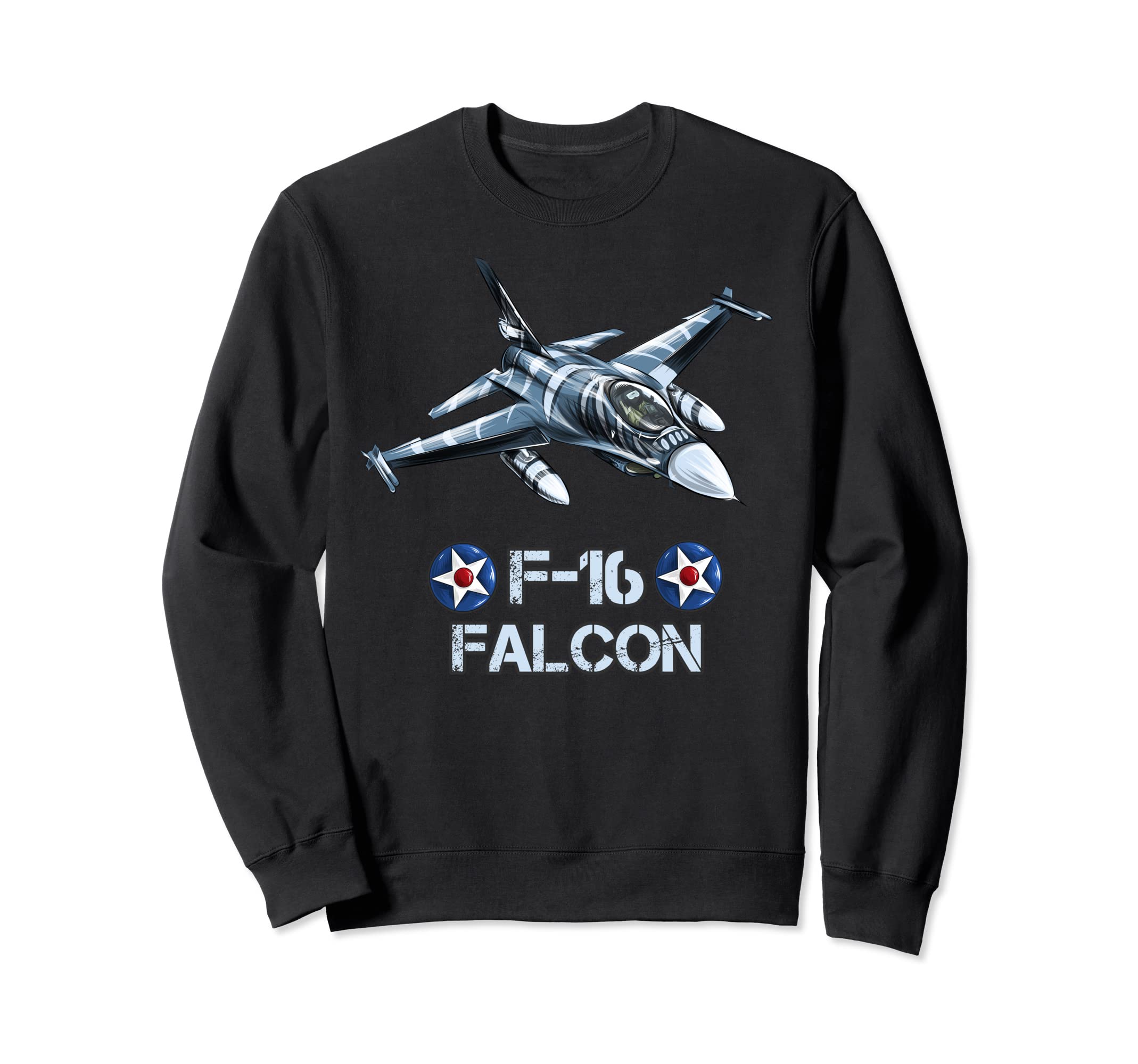 American Military Airforce Aircraft Fighter F16 Falcon Jet Sweatshirt