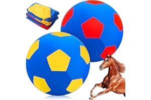 VercanMonth 2 Pcs 40 Inch Horse Ball Covers Please Watch VCR for How to Inflation Mega Herding Play Covers for Horse Herding Ball (Vibrant Style)