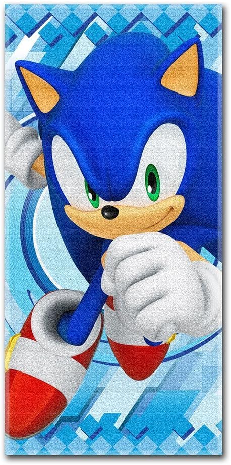 sonic the hedgehog hooded towel