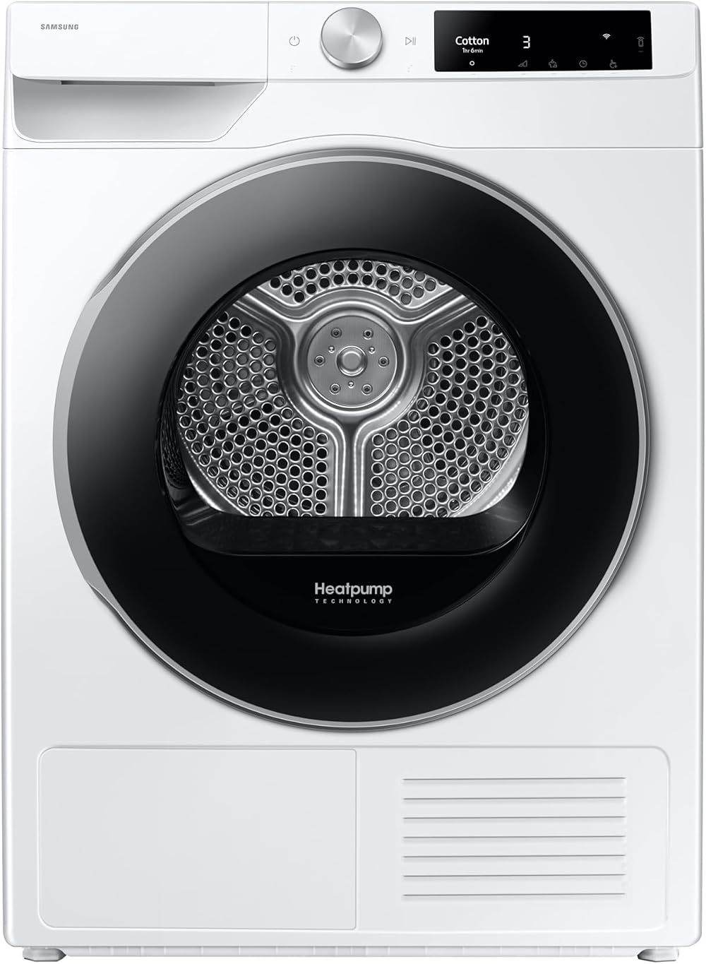 Samsung Series 7 DV90T6240LE S1 Heat Pump Tumble Dryer 9kg OptimalDry White