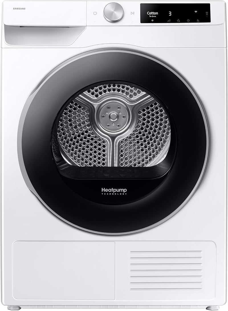 Samsung Series 7 DV90T6240LE S1 Heat Pump Tumble Dryer 9kg OptimalDry White