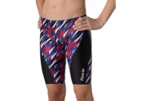 FLOW SWIM GEAR Flow Splice Jammer Swimsuits - Swim Jammers for Swimming in Boys Size 21 to 32
