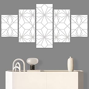 SIGNWIN 5 Panel Canvas Wall Art Modern Art...