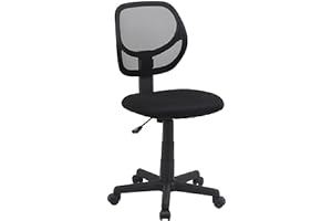 �鶹�� Basics Low-Back Computer Task Office Desk Chair with Swivel Casters - Black