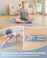 Good Nite 6mm TPE Yoga Mat Sky Blue Non-Slip Carry Strap 183x61x0.6cm view 5