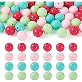 Craftdady 12 mm Acrylic Bubble Ball Beads 100Pcs Mixed Color Chunky Round Beads Loose Spacer Plastic Craft Beads for Jewelry Making DIY Bracelet Earring Necklace Lanyard Hang Ornament