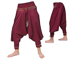 Siamrose Samurai Harem Pants Men Women Yoga Ninja