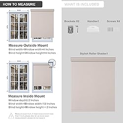 Boolegon Blackout Roller Shades for